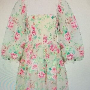 JessaKae Floral Maxi Dress in Pink and Green